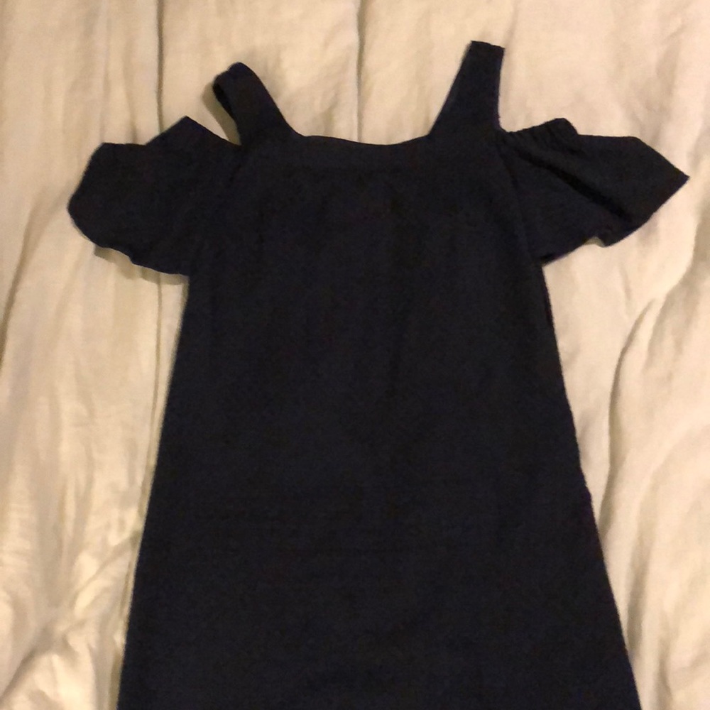 Cold shoulder jcrew dress.